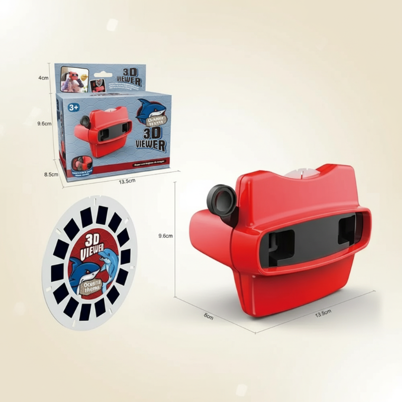 ! Optivaro Retro 3D Viewfinder – Educatieve Dia Kijken voor Kinderen