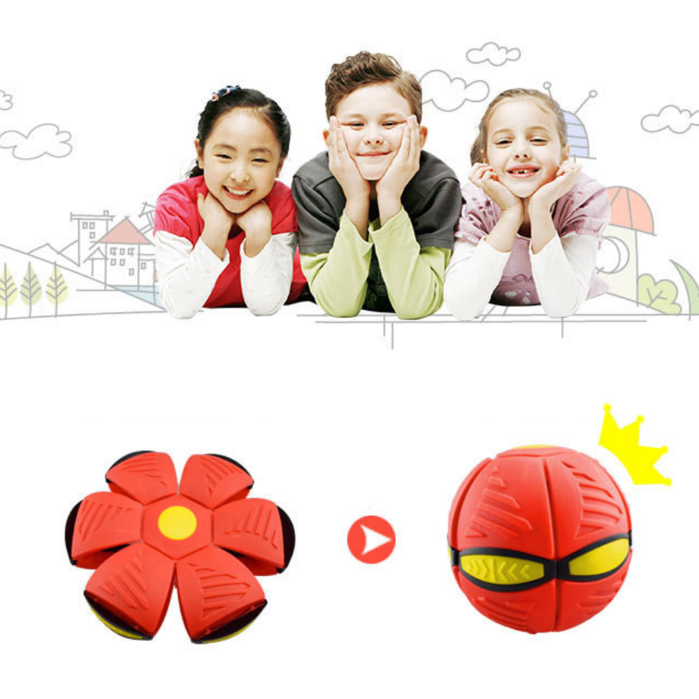 ! Flexora Magic Transform Bal – UFO Frisbee & Springbal Speelgoed voor Kinderen
