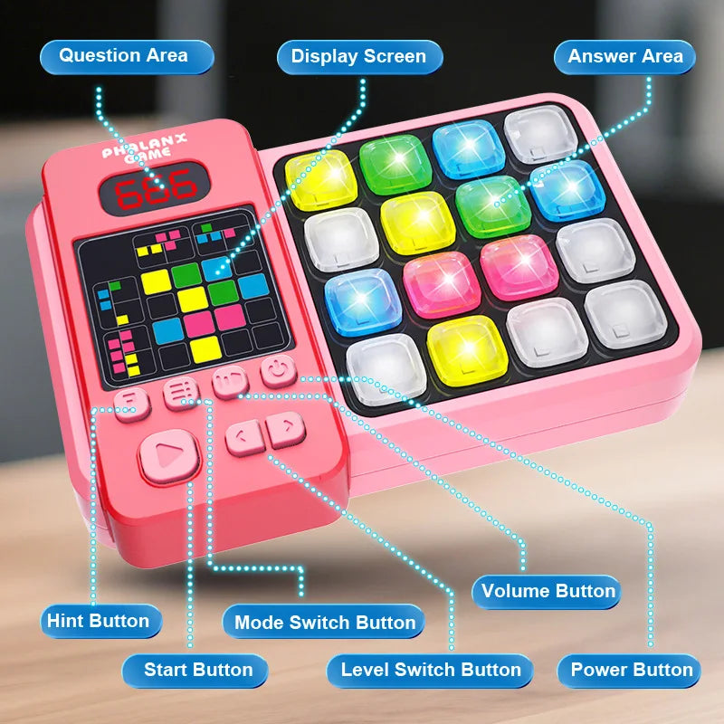 ! Rhythora TapRush Spelconsole – Ritmisch Reactiespel & Concentratie Trainer